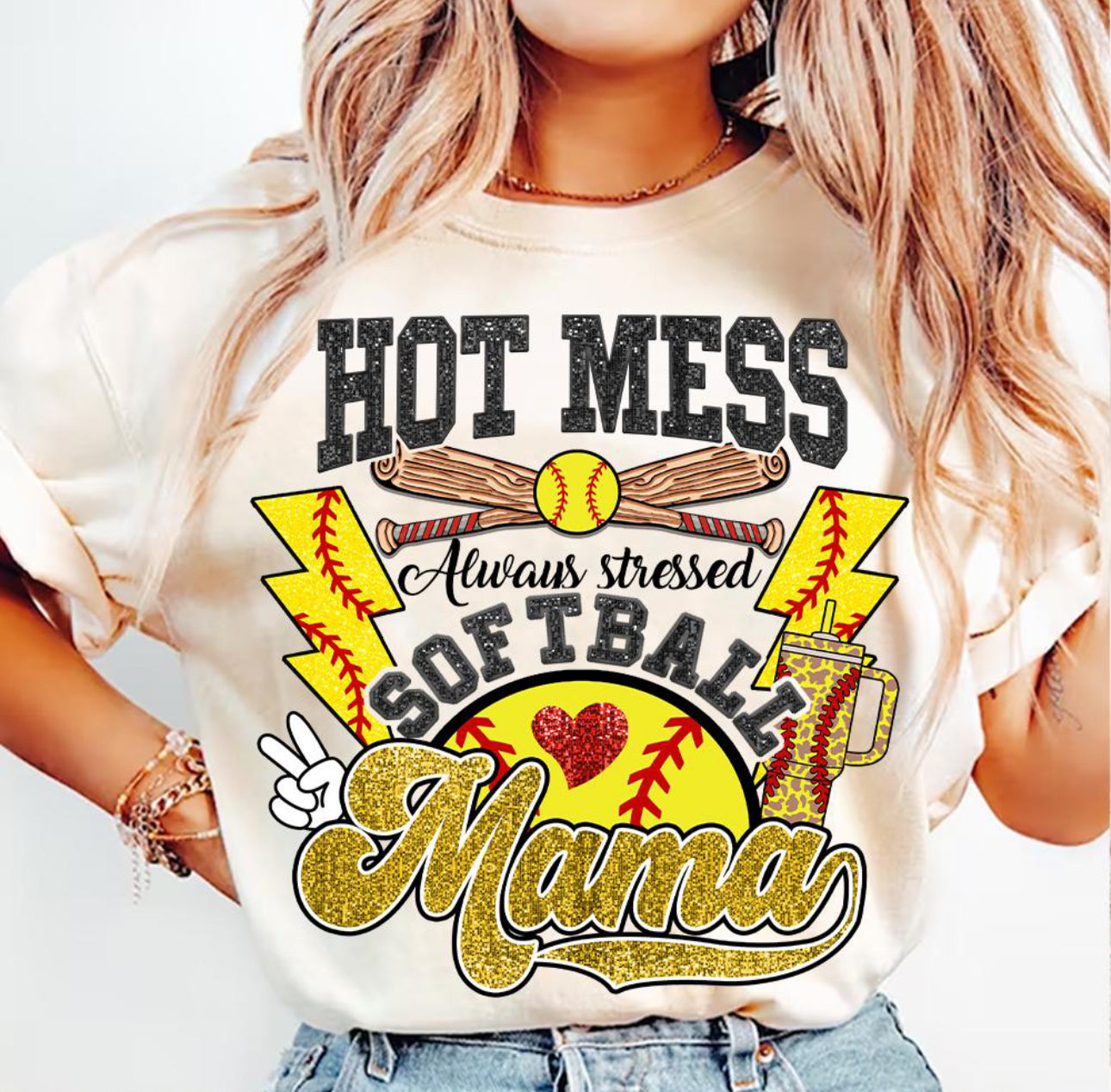 Hot Mess Always Stressed Mama