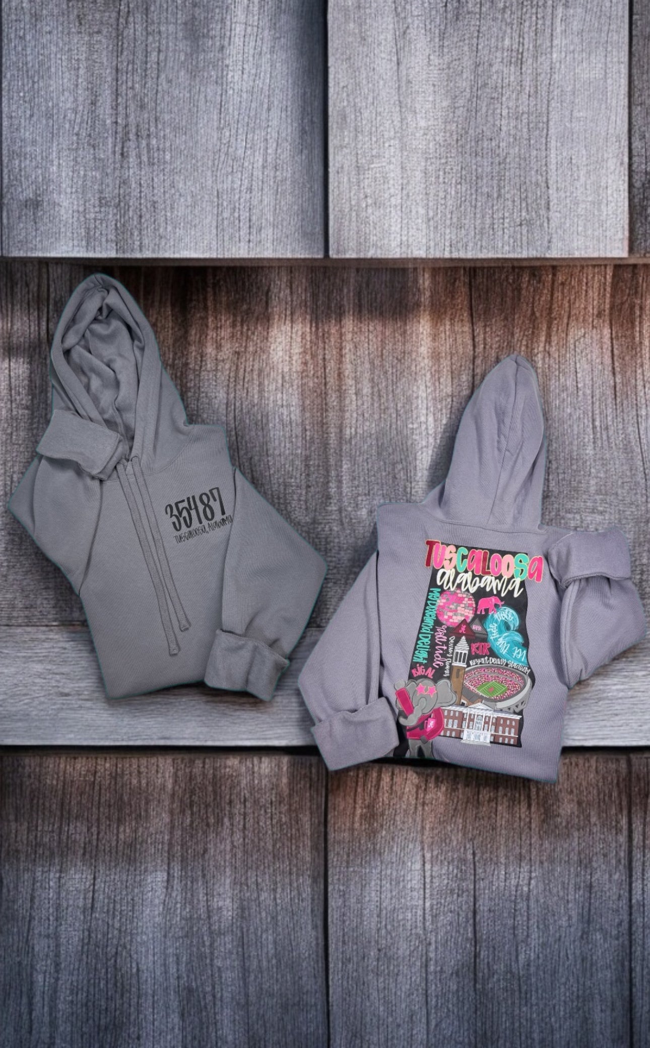 Roll Tide Bella+Canvas Crop Hoodie