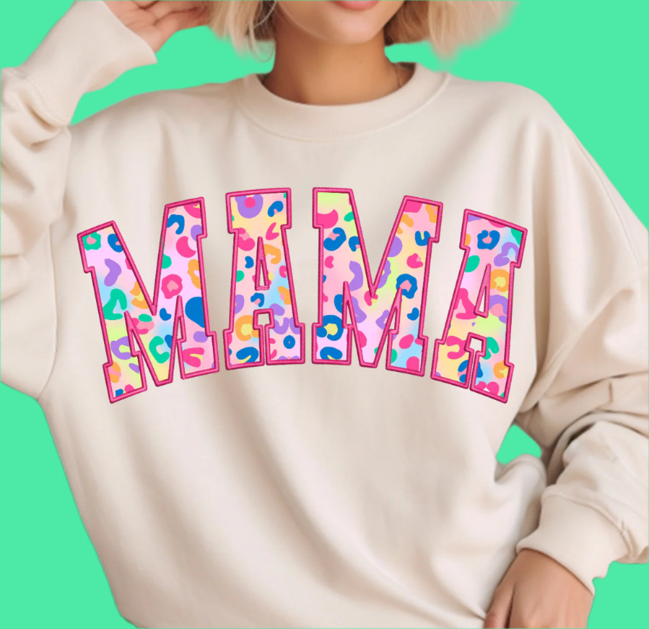MAMA - Colorful Leopard Print