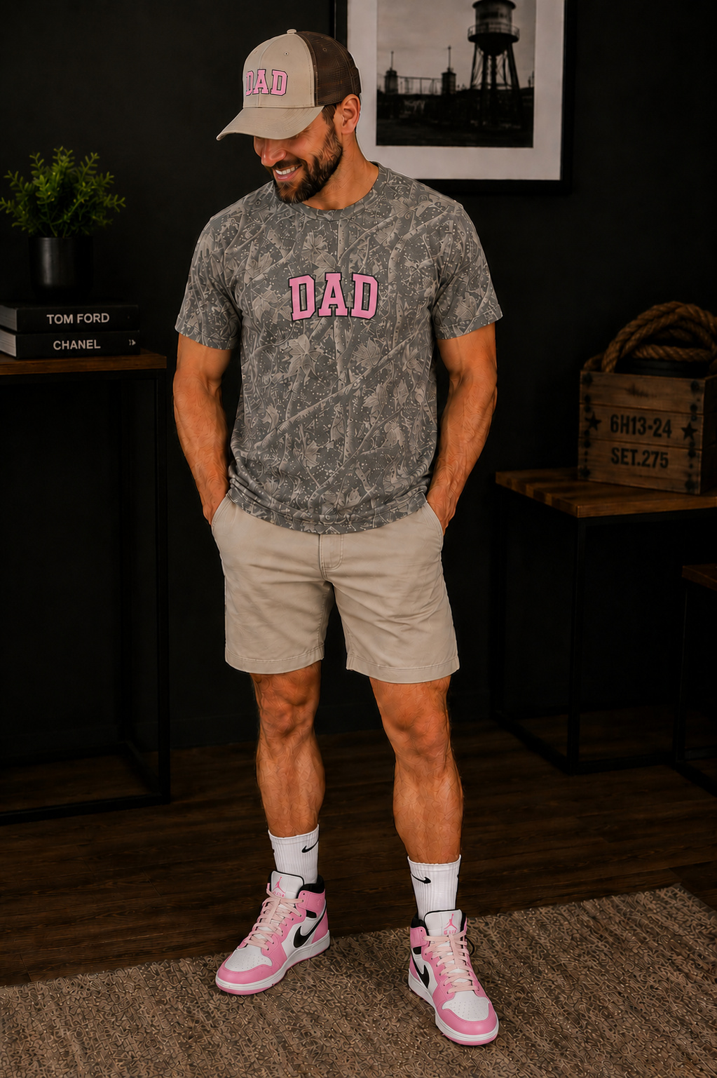 DAD Camo Graphic Tee | Independent Trading Co.