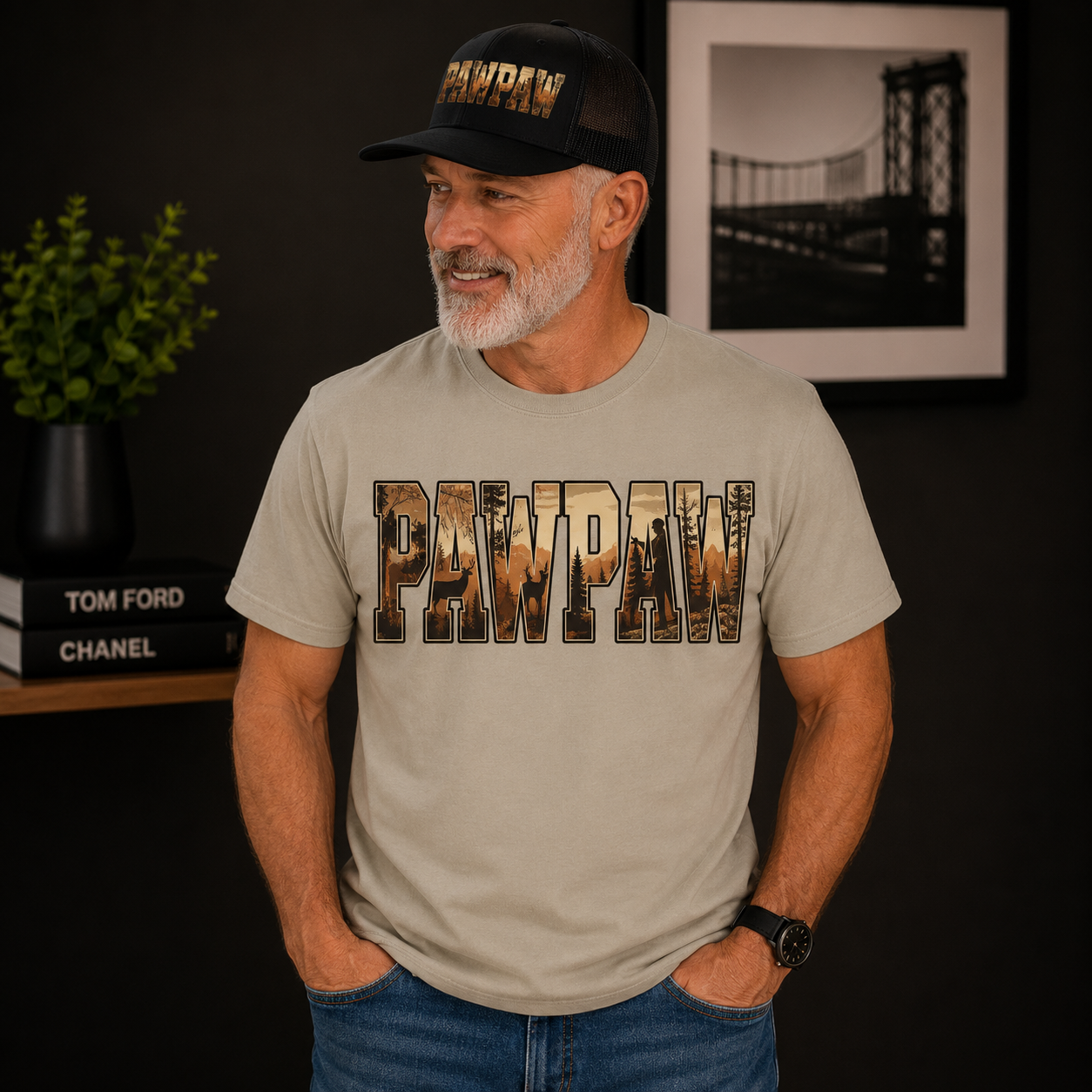 PAWPAW Hunting Graphic Tee | Rustic Outdoors Grandpa Shirt | Father’s Day Gift for Pawpaw