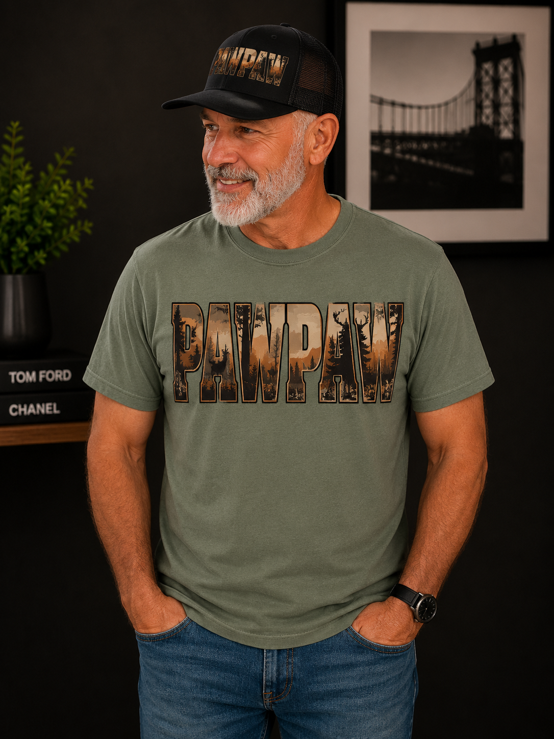 PAWPAW Hunting Graphic Tee | Rustic Outdoors Grandpa Shirt | Father’s Day Gift for Pawpaw