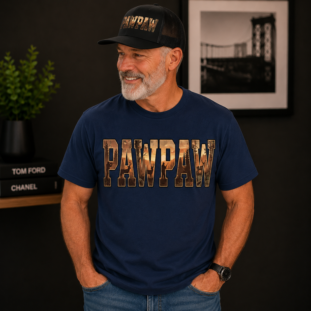 PAWPAW Hunting Graphic Tee | Rustic Outdoors Grandpa Shirt | Father’s Day Gift for Pawpaw